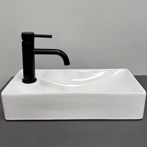 Умивальник VBI Malvizzo R white накладний підвісний VBI-015623, Білий - фото 2