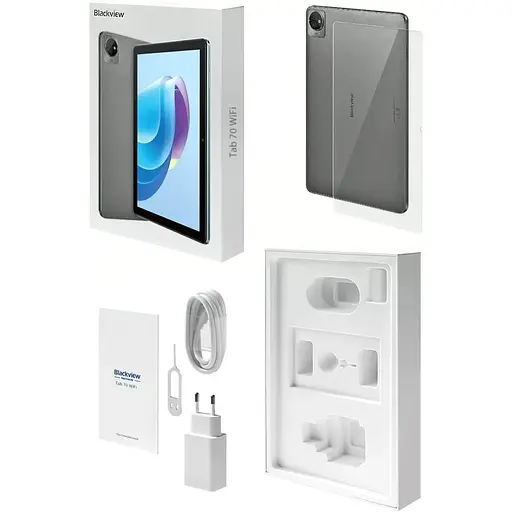 Планшет Blackview Tab 70 10.1" HD+ 4GB/64GB/RK3562/6580mAh/5+2Мп/WIFI Grey - фото 8