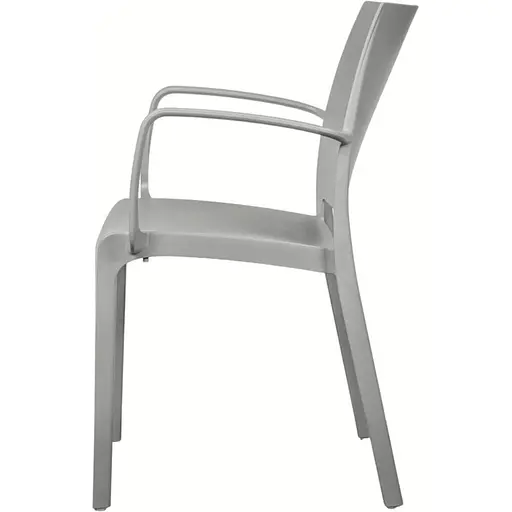 Стілець садовий Bica Olga пластиковий бежево-сірий - фото 6