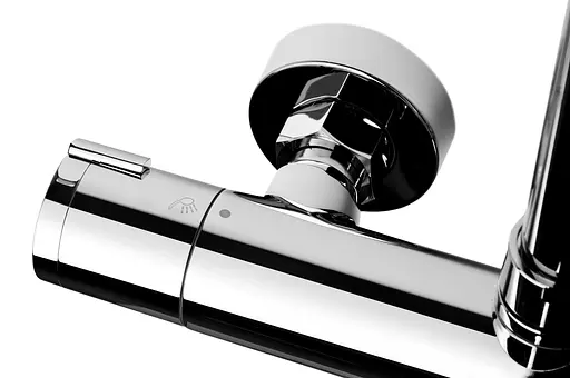 Душова система Corsan Lugo хром з термостатом та виливом CMN01TCHW, Хром - фото 10