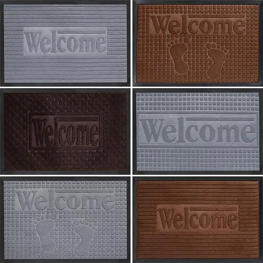 Коврик резиновый Welcome 40х60 см X2-160
