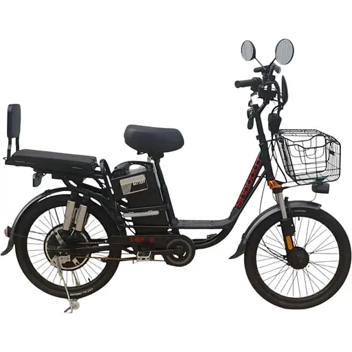 Електровелосипед Corso Shadow 22" SH-9038-7, 500W, 48V 20Ah, з амортизацією та багажником