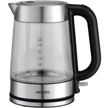Электрочайник Ardesto EKL-F200 White, 2150W, 1.7 л, дисковый, стекло, индикатор уровня воды