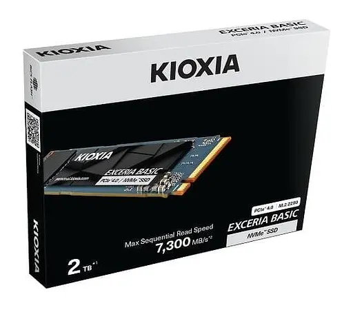 Накопичувач SSD Kioxia m.2 NVMe 2TB Exceria Basic PCI-E 4.0 (LSF10Z002TG8) - фото 2