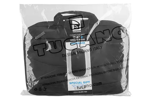 Tucano Сумка Idea 15.6, черная+беспроводная мышь - фото 3