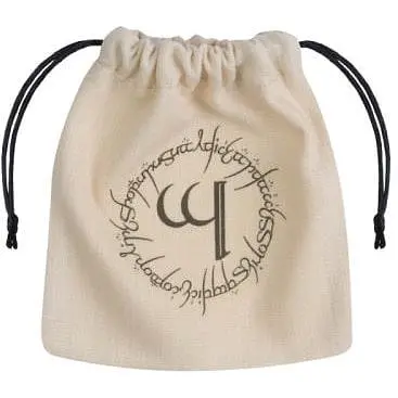 Мішечок для кубиків Q-Workshop Elvish Beige & black Dice Bag (BELV101)