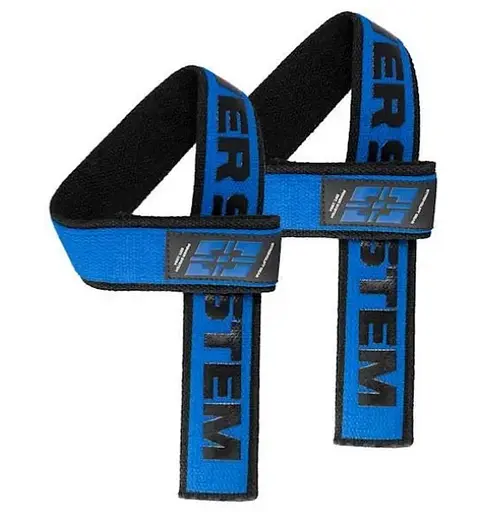 Лямки для тяги Power System PS-3401 Lifting Straps Duplex Black/Blue (3401BU-0) - фото 1