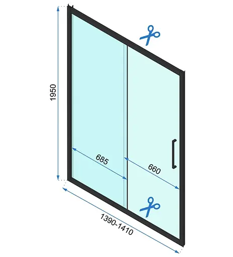Душевая кабина Rea Rapid Slide 140x90 chrome пристенная REA-KPL-09113, Универсальная, прозрачная, хром - фото 6