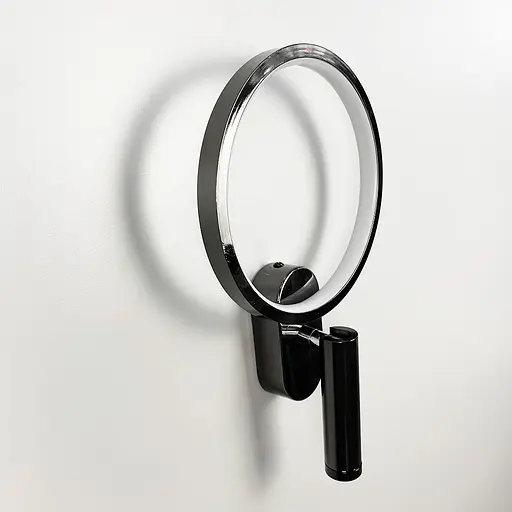 Бра в черном глянцевом корпусе со светодиодным кольцом и спотом Line F Арт. WB21/2 BK - фото 3