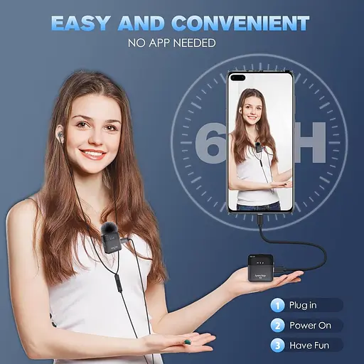 Бездротовий мікрофон Lavalier з моніторингом в режимі реального часу/аудиторії - фото 5