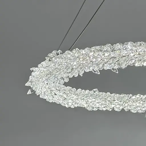 Невероятная хрустальная подвесная латунная люстра Ø 60 см | Ст. MD9105R-600 AB | Line F - фото 4