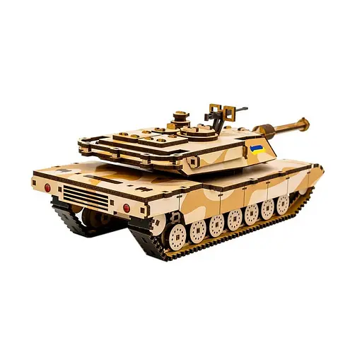 Деревянный 3D конструктор Абрамс PuzzleOk Puz-00939 187 деталей - фото 6