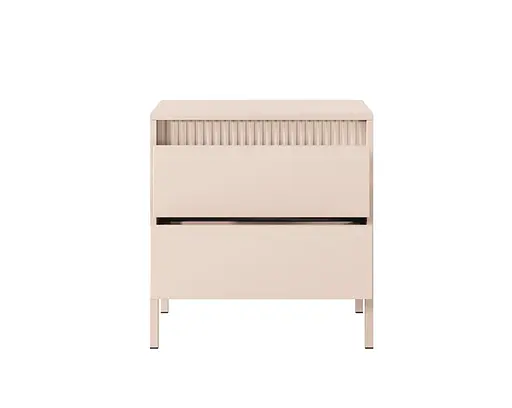 Тумба приліжкова Perfect Home Сенсо / Senso 2S/53 з 2 шухлядами Беж (PFH-092035) - фото 5