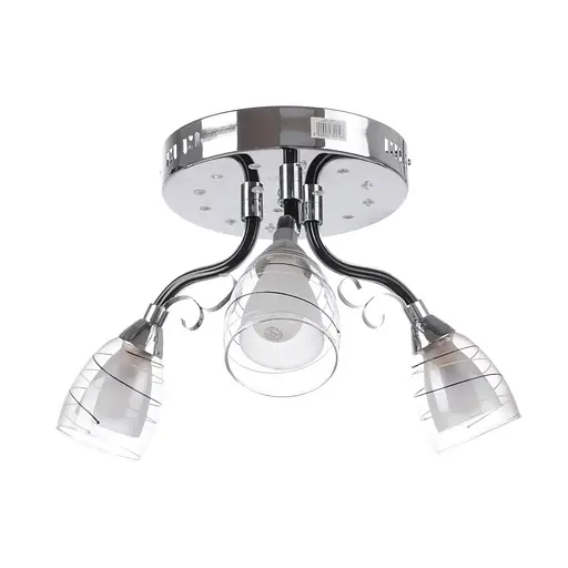 Люстра потолочная Brille с подсветкой LED E14 40W CH (LK-512S/3)