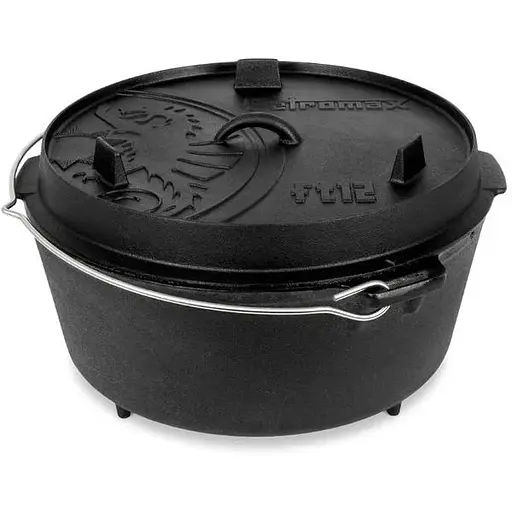 Котелок-жаровня чугунная Petromax Dutch Oven ft 12 на ножках 10.8 л (1017-ft12)