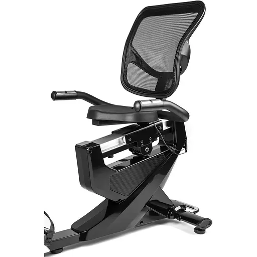 Горизонтальный велотренажер Hop-Sport HS-070L Helix синий iConsole+ - фото 4