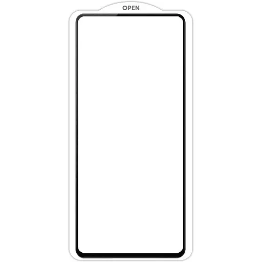 Захисне скло SKLO 5D для Samsung Galaxy M55 5G Чорний / Біла підкладка