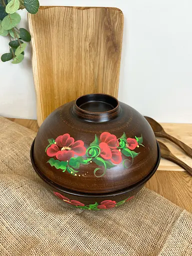 Хлібниця керамічна (глиняна) Мак 6 л - фото 3