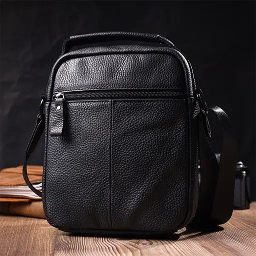 Чоловіча шкіряна сумка Vintage 19х23х6,5 см sum0024953 - фото 8