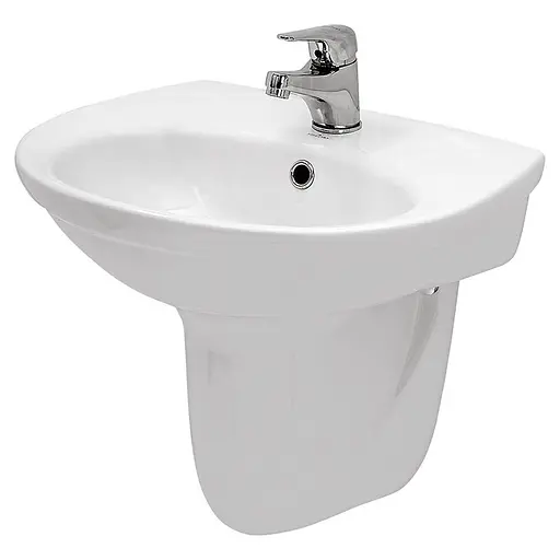 Умивальник Cersanit Eko new 50 см, Без п'єдестал з переливом - фото 2