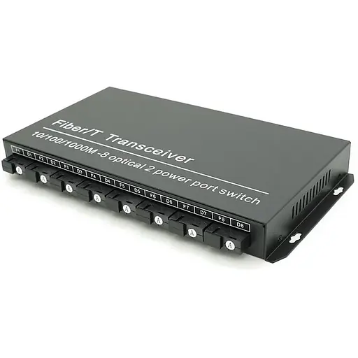 Комутатор UPLINK UFS CK-880IS8F2E Fiber Switch 8Fiber 100Mbps + 2 1000M RJ45 ports, корпус метал, БП в комплекті