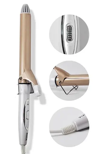 Професійна плойка для локонів Rozia HR 721 стайлер для завивки волосся 28 мм керамічне покриття - фото 1