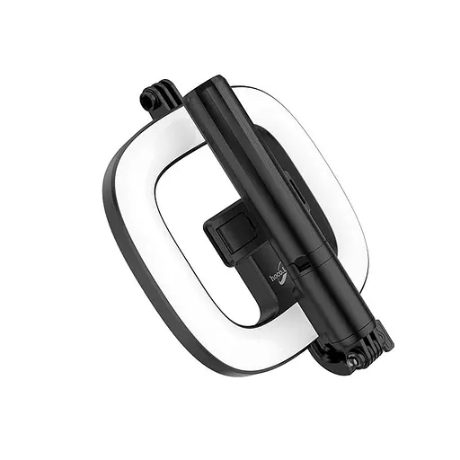Держатель с кольцевым освещением Hoco Showfull fill light live broadcast holder LV03 Plus BT4.1, 0.95m, LED - фото 8