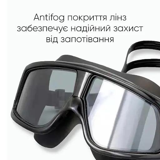 Маска для плавання Renvo Sevan Anti-fog Уні чорний коричневий OSFM (2SM110-01) - фото 6