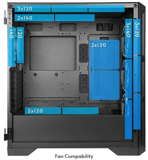 Корпус Chieftec APEX GA-01B-TG-OP Black (GA-01B-TG-OP) без блока питания - фото 4