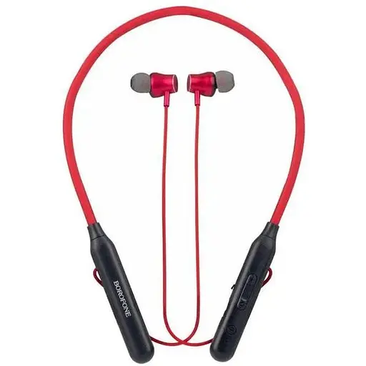 Блютуз Стерео Гарнитура Borofone BE56, 12h, 130 mAh Красный