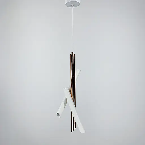 Светильник TUBES в белом корпусе в стиле модерн | Line F | Арт. MJ102/3 GD+WT - фото 6