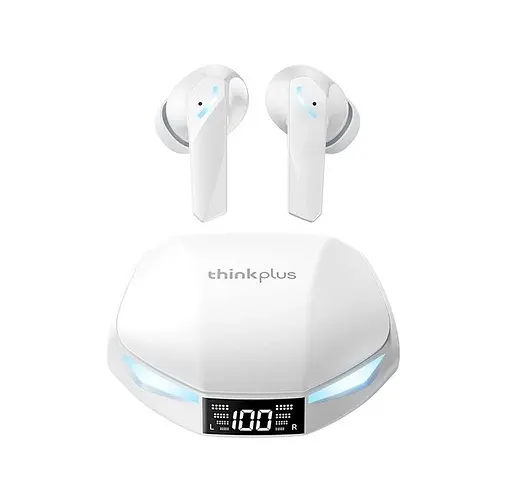 Спортивные беспроводные вакуумные наушники XT-53 Bluetooth 5.4 с микрофоном белые  - фото 1