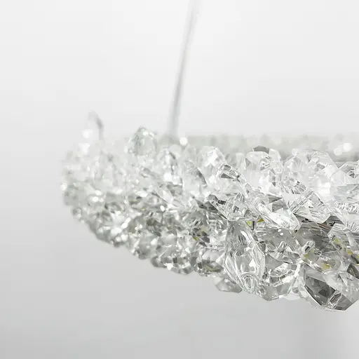 Неймовірна кришталева підвісна люстра Ø 43 см | Line F | Арт. MD9105R-400 CH - фото 2