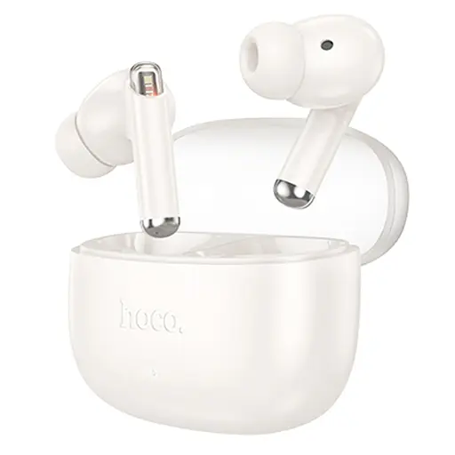 Навушники бездротові Hoco TWS EQ12 вакуумні білий - фото 2