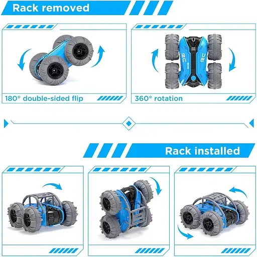 Автомобіль амфібія MaxTronic з дистанційним керуванням 2.4 ГГц 4WD - фото 3