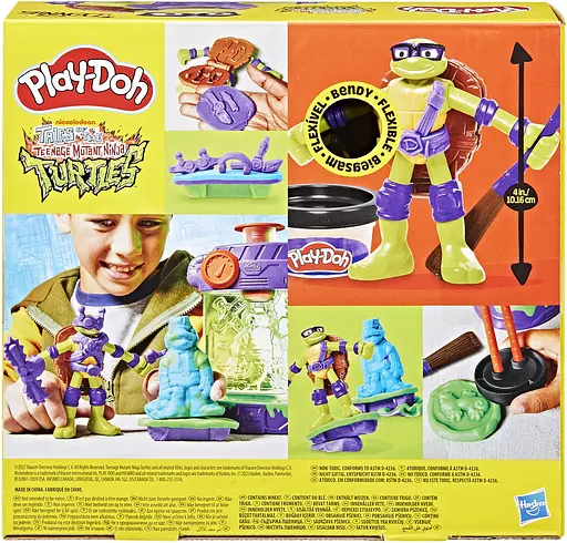 Набор для творчества Hasbro с массой для лепки Черепашки-ниндзя Play-Doh: Мутационная станция (G0557) - фото 2