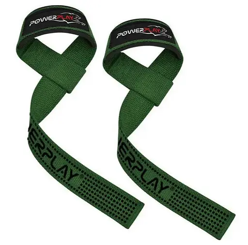 Лямки для тяги PowerPlay 7064 Lifting Gym Straps Зелені (PP_7064_Green) - фото 2