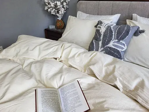 Комплект постельного белья из вареного хлопка Ivory, LUXURY Washed - двуспальный - фото 6