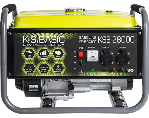 Генератор бензиновий Konner&Sohnen Basic 2.5/2.8 кВт KSB 2800C - фото 1