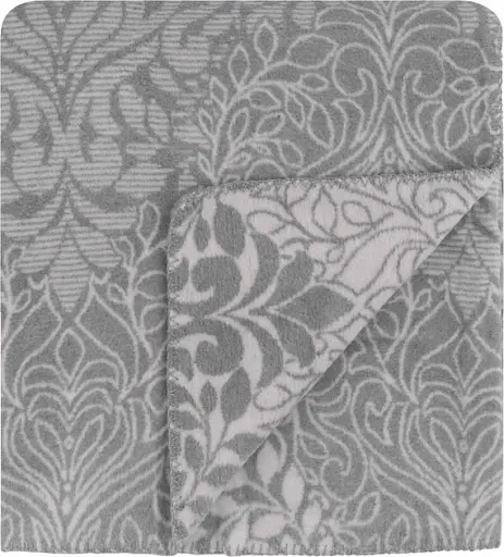 Плед Ardesto Leonardo Вензель 150х200 см сірий (ART0412LT) - фото 3