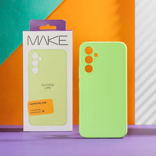 Чохол Make Samsung A54 Silicone Lime - фото 5