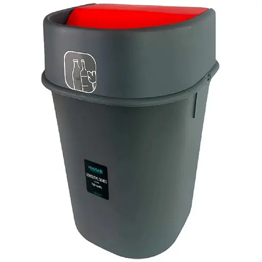 Контейнер для сортировки мусора Motek 22 л для стекла (СPY-115 К) - фото 1