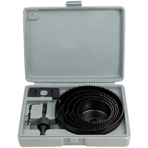 Коронки по дереву Sigma набірні Ø64, 76, 89, 102, 127 мм (кейс) (1520081) - фото 1