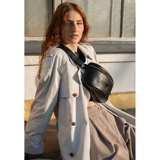 Поясна сумка Explorer S чорна краст - фото 1