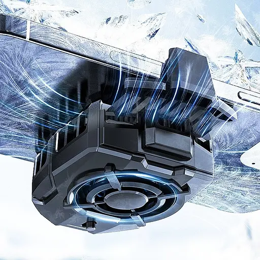 Кулер активне охолодження для телефону / планшета Memo DLA7 шириною до 89 мм Black (18519) - фото 3