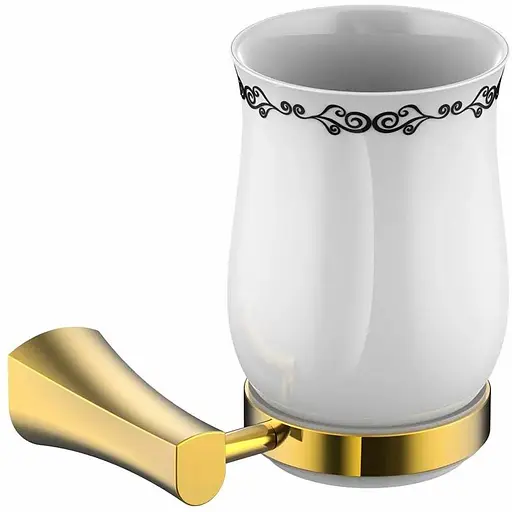 Склянка для зубних щіток Imprese Cuthna zlato 120280 золотий - фото 1