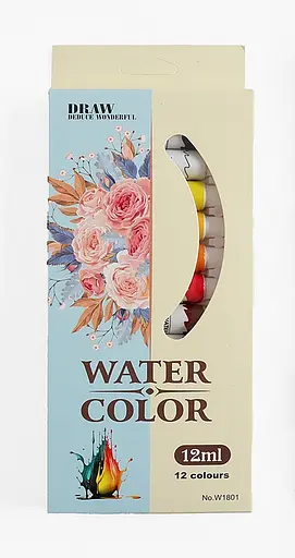 Акварельные краски C 72034 12 цветов в тюбиках, в коробке (6900067720344) - фото 1