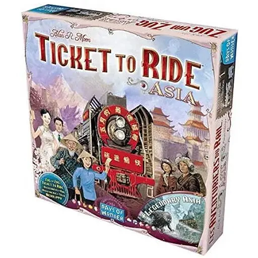 Настольная игра Days of Wonder Билет на поезд - Коллекция карт №1: Азия + Легендарная Азия (Ticket to Ride - Map Collection 1: Asia + Legendary Asia) (англ.) (DOW720113) - фото 1