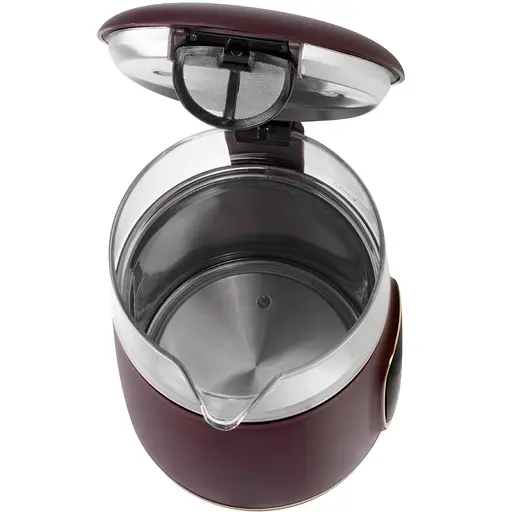 Електрочайник Adler AD 1305 burgundy 1850-2200 Вт 1.7 л скло встановлення температури - фото 5