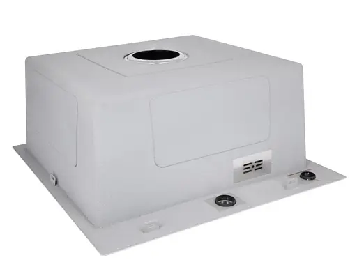 Кухонная мойка встроенная Lidz Handmade H5050H Decor Honeycomb 2,5/0,5 мм LDH5050DEC48365 - фото 4